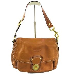 Coach Leather Legacy Flap HOBO Shoulder Bag